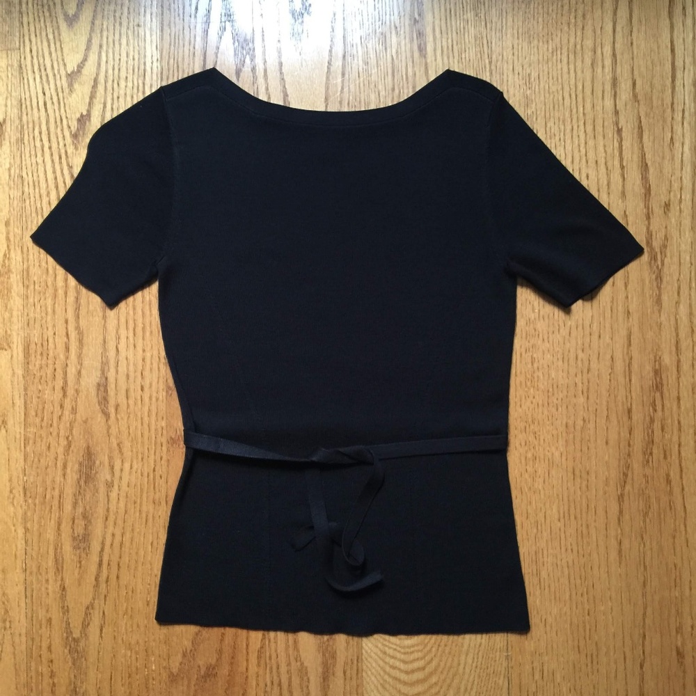 Ann Taylor Silk Tie-Waist Sweater